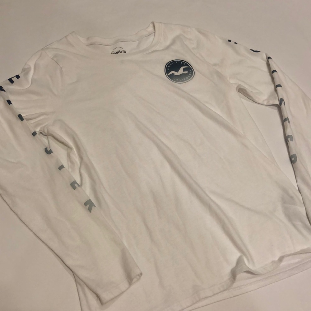 Long Sleeve Hollister Graphic Tee - Size L